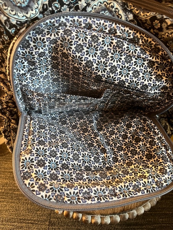 Vera Bradley Black and Gray Quilted Medallion Backpack main image 12